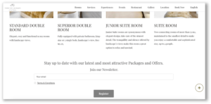 personalizzazione del sito web per hotel di lusso: espandi il tuo database di marketing